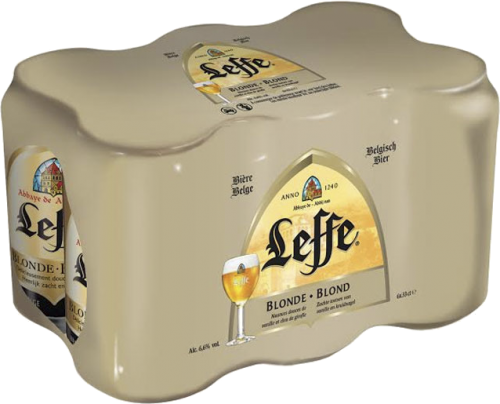 Leffe Blond set van 6 blikjes van 0,33 liter Leffe Blond set van 6 blikjes van 0,33 liter
